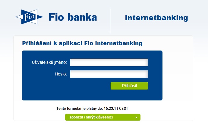 Fio.cz internetbanking